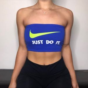 nike bandeau top
